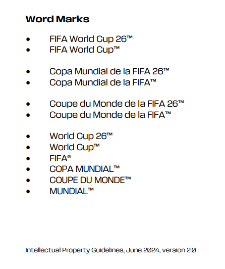 FIFA sõnamärgid