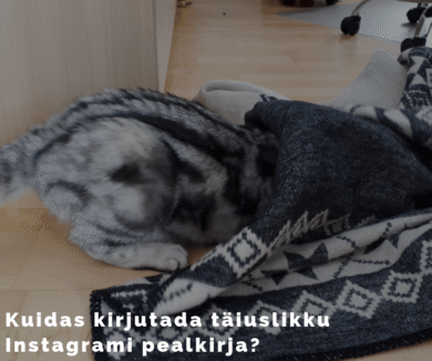 Kuidas kirjutada Instagrami pealkirja?